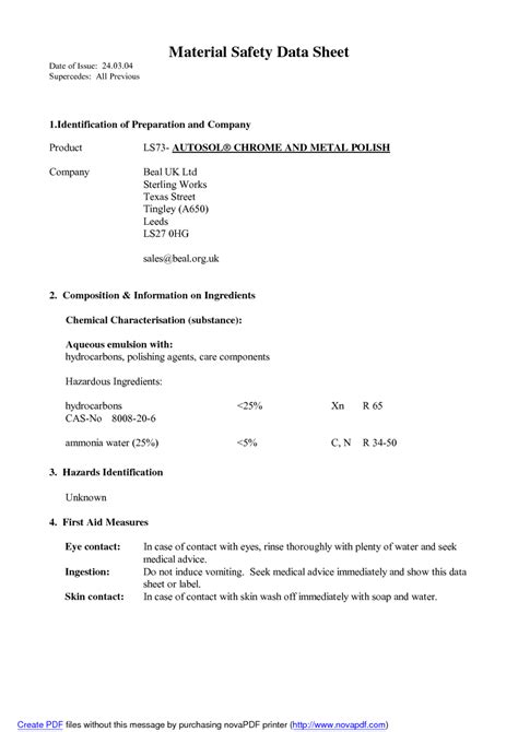 autosol metal polish safety data sheet|autosol polish safety data sheet.